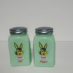 Jadeite Glass Salt and Pepper Shakers